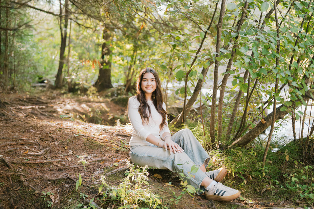Wisconsin forest senior session
