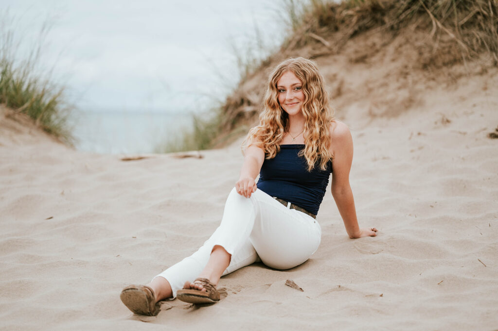 Wisconsin Senior Session at the beach