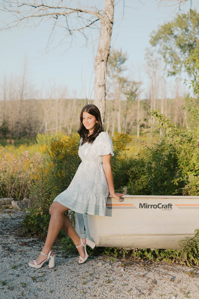 Senior Session vintage style in Wisconsin