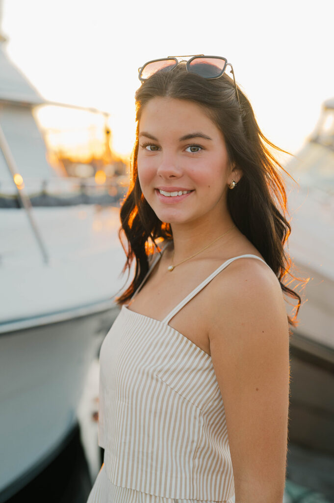 High school senior portrait outdoors in Wisconsin